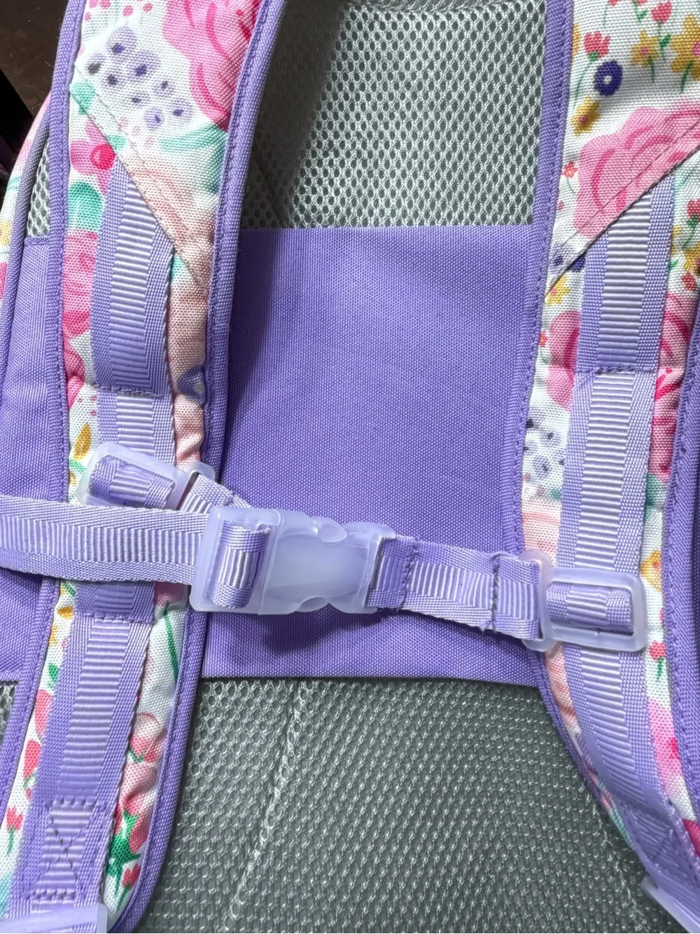 Pottery Barn Kids Floral Backpack in Purple Floral Multicolor